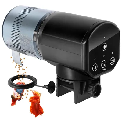 Aquarium-Futterautomat 200 ml mit Timer, Fütterung alle 8/12/24 h
