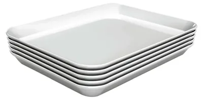 Image de Plateau de présentation, set de 5, 150x190mm, blanc