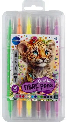 Obrázek produktu pro Oboustranné fixy, 12 barev – Centrum