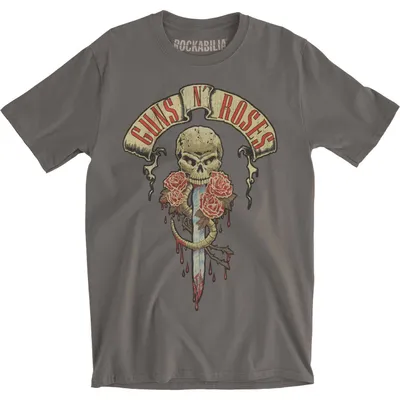 Produktbild von Guns N Roses - "Dripping Dagger" T-Shirt für Herren/Damen Uni RO418 (M) (Anthrazit)