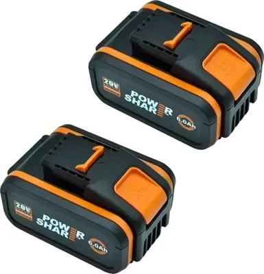 Obrázek produktu pro Náhradní baterie, 20V, kapacita 6,0 Ah, Worx 6AhX2