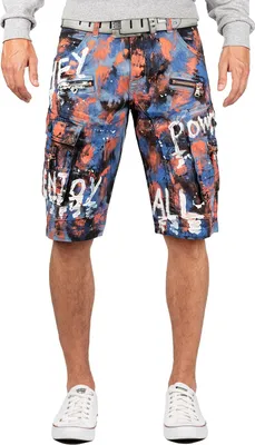 Produktbild von Cipo & Baxx Herren Regular Fit Kurze Hose Mid Waist CK204 Blue W33