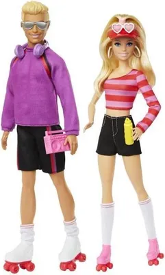 Immagine prodotto di Barbie-Fashionistas-Set di bambole e accessori pattini a rotelle HXK90