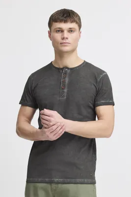 Produktbild von Solid SDTihn Herren T-Shirt Kurzarm Shirt mit Grandad-Ausschnitt 100% Baumwolle Regular fit