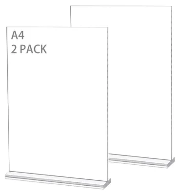 Obrázok produktu pre Akrilový stojan na plagáty - 2 kusy A4 T-tvar