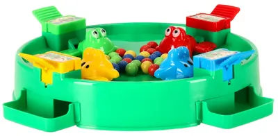 Produktbild von Hungry Frogs Arcade-Spiel Springende Frösche 4 Spieler 3+ XXL grün