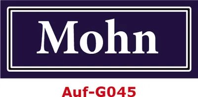 Produktbild von 2 Stück Gewürzaufkleber Mohn 40x16mm Gewürzetiketten Sticker Lebensmittel (Auf-G045)
