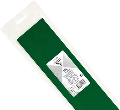 Produktbild von Clairefontaine 10x Krepppapier 1 Blatt 2,50x0,50m Imperialgrün 95150C
