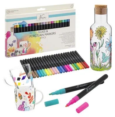 Image de Glas- en Porseleinmarkers, 24st.