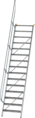 Produktbild von MUNK Treppe 60° inkl. einen Handlauf, 800mm Stufenbreite, 15 Stufen