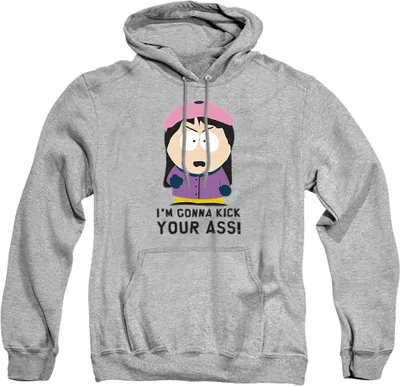 Immagine prodotto di South Park - "Ti spacco il culo!" Felpa con cappuccio per uomo/donna unisex, screziata TV22863 (L) (Sporty Heather)