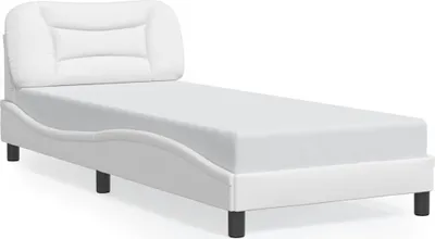 Produktbild von vidaXL Bettgestell ohne Matratze "Hvar" Weiß 80x200 cm Kunstleder