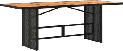 Produktbild von vidaXL Gartentisch mit Akazienholz-Platte 190x80x74 cm Poly Rattan