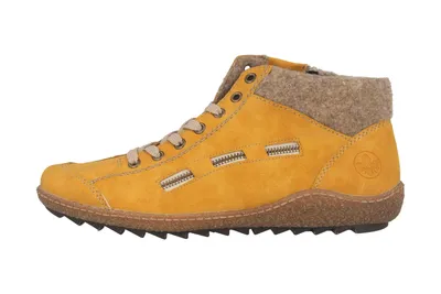 Zdjęcie produktu dla Rieker damskie sznurowane buty żółte