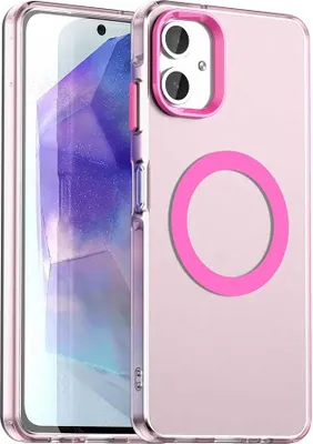 Immagine prodotto di Custodia magnetica per Samsung Galaxy A06, sottile custodia traslucida antiurto opaca Rosso