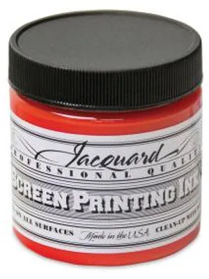 Produktbild von Jacquard Siebdruckfarbe 118 ml Feuerrot Textilfarbe für Kinder
