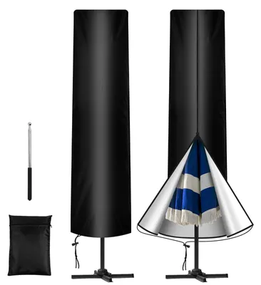 Productafbeelding van Beschermhoes voor parasol, weerbestendig en uv-bestendig, 240 x 57 cm