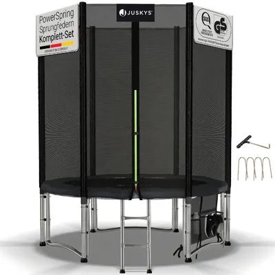 Produktbild von Juskys Trampolin JumpMaster S Ø 183 cm mit Sicherheitsnetz & Leiter