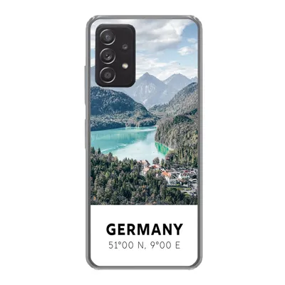 Produktbild von MuchoWow® Handyhülle Schutzhülle Hülle für Samsung Galaxy A33 5G Deutschland - Bergen - Meer Silikon Softcase Handy Hülle - Kartenhalter