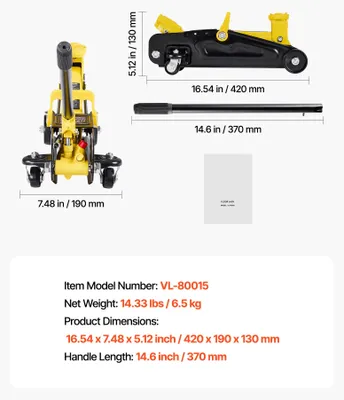 Produktbild von Bodenheber, flach, 1,5/2T Tragfähigkeit, 1.5T