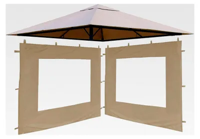 Produktbild von Ersatzdach und 2 Seitenwände für Gartenpavillon 3x3m in Sand