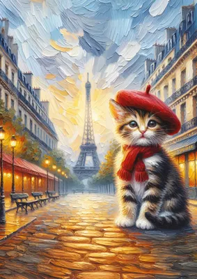 Productafbeelding van KUNSTPUZZLE: Puzzel met kattenkunst, Parijs, 260 stukjes
