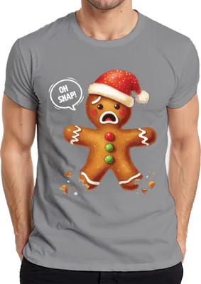 Produktbild von Lebkuchen Schwarzer Humor - Weihnachten Weihnachtsgeschenk Christmas Herren T-Shirt, Grau, M