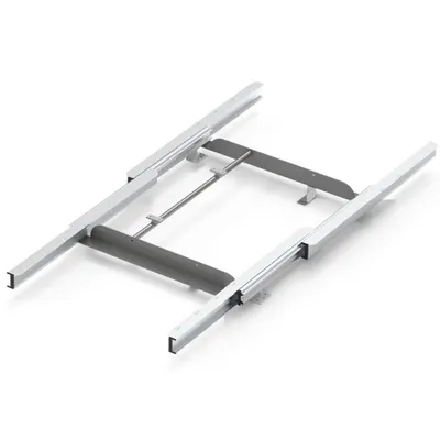Productafbeelding van T97L - Uitschuifbare tafelgeleiders met geïntegreerde opbergruimte voor het verlengblad – draagvermogen van 80 kg(900 mm) - 2 verlengingen van 45 cm