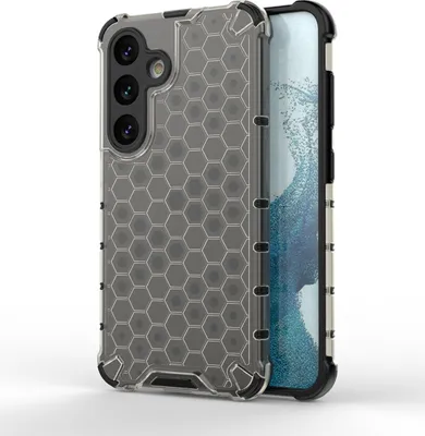Produktbild von Mobigear Honeycomb  Samsung Galaxy S24 Hülle Hardcase Backcover Stoßfest - Schwarz