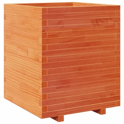 Obrázok produktu pre Záhradný kvetináč voskovohnedý 60x60x72,5 cm masívna borovica