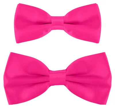 Produktbild von DonDon Vater-Sohn Fliegen Set im Partnerlook, bereits gebunden und verstellbar - Pink