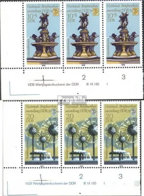 Produktbild von Briefmarken DDR 1979 Mi 2441DV-2442DV mit Druckvermerk (kompl.Ausg.) postfrisch Nationale Briefmarkenausstellung