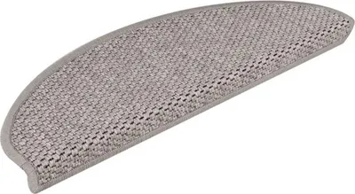 Produktbild von vidaXL Treppenmatten Selbstklebend Sisal-Look 15 Stk. 65x21x4 Silbern
