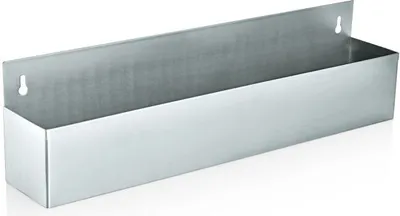 Produktbild von Flaschenregal 1-stufig aus Edelstahl für 10 x 1 Liter Flaschen BxTxH: 107 x 10 ,5 x 15,5 cm