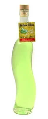 Produktbild von Gurkenlikör "Krumme Gurke" (0,35 l / 18% vol.)