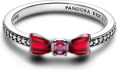 A close-up studio shot of a Pandora Disney ring.