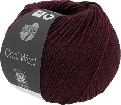 Produktbild von Lana Grossa - Cool Wool Melange 1404 schwarzrot meliert