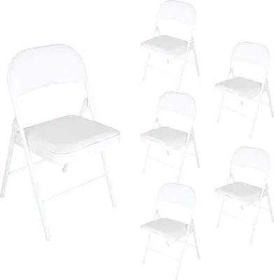 Produktbild von Klappstühle 6er Set Wedigo Weiß