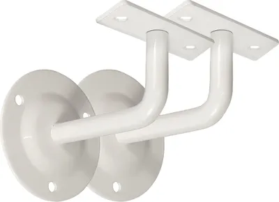 Produktbild von Handlaufhalter Set 2 Stück HLH 1105 Weiss gerade Auflage Handlaufträger Stütze