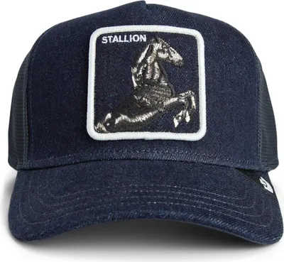 Produktbild von Goorin Bros. Denim Stallion Trucker Cap Dark Denim