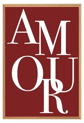 Image de Tableau mural encadré amour 65x97 cm, Tableau mural moderne pour décoration intérieure