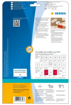 Produktbild von Versandetikett/Warnhinweis A4 weiß 50x142 mm Papier matt 200 St.