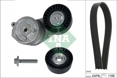 Produktbild von INA 529 0536 10 Keilrippenriemensatz für FIAT 500 (312)