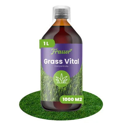 Obrázek produktu pro Grass Vital Koncentrát 1 L – 250 m2 – Podporuje Silný Růst Trávy, Zlepšuje Štruktúru & Rovnomernú Regeneráciu Trávnika – Frassor