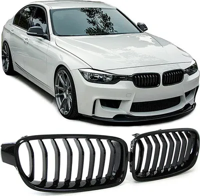 Produktbild von Sport Kühlergrill Performance Schwarz Glanz passend für BMW 3ER F30 F31 11-19