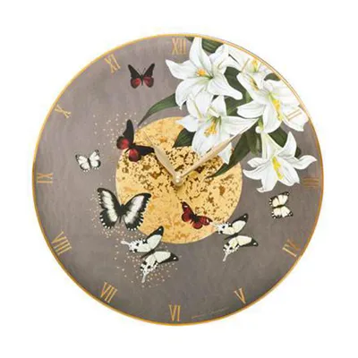 Produktbild von Goebel Lilies Grey - Wanduhr 26150031