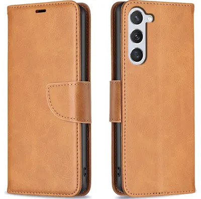 Produktbild von Mobigear Excellent  Samsung Galaxy S24 Hülle Klapphülle Geldbörse - Cognac