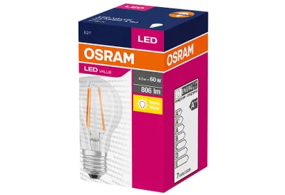 A product box for an Osram LED light bulb.