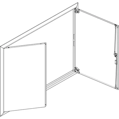 Produktbild von ABN Blendrahmen + Volltüre 4x5 für UP-Feldverteiler, 4x5-reihig GBRU45T
