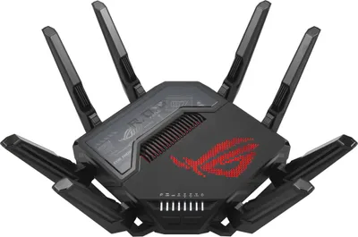 Produktbild von ASUS ROG Rapture GT-BE98 WLAN-Router 10 Gigabit Ethernet Quad-band (2.4 GHz / 5 GHz-1 / 5 GHz-2 / 6 GHz) Schwarz